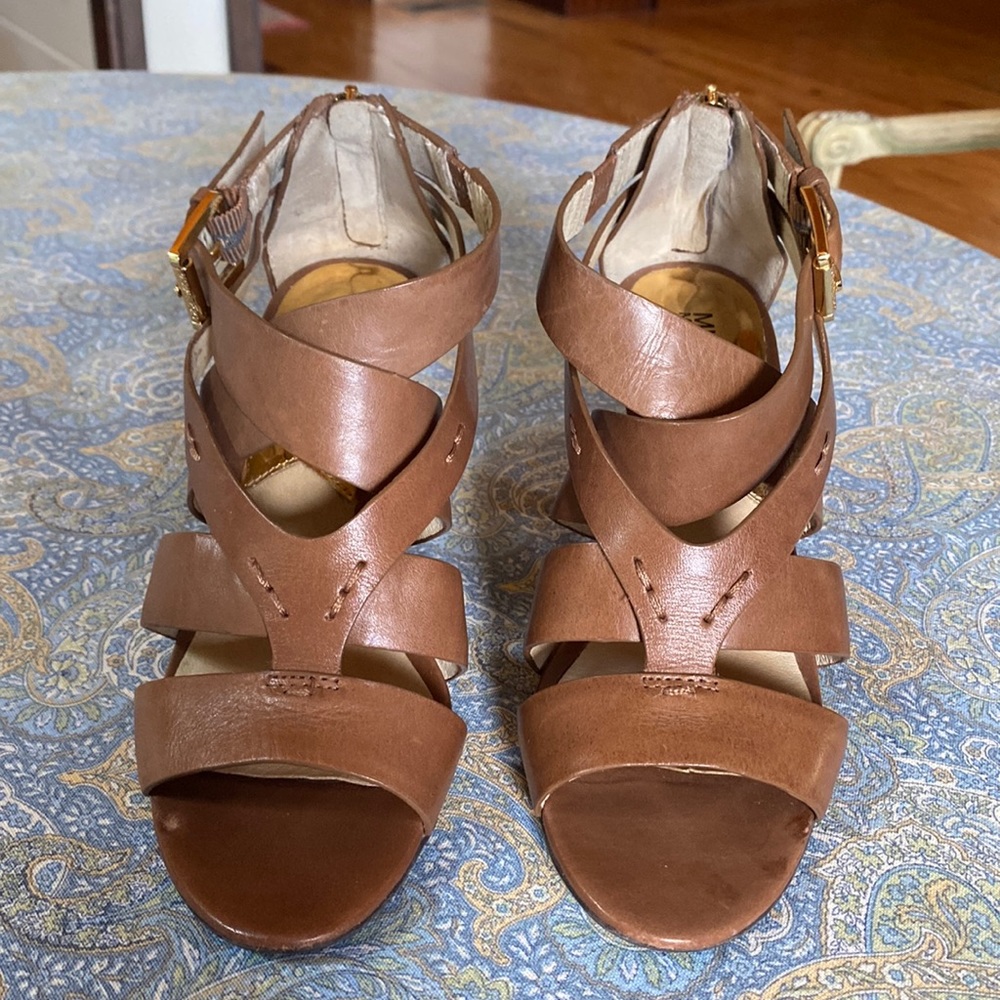 MICHAEL Michael Kors back zip heeled sandals